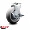 Service Caster 6 Inch Thermoplastic Rubber Swivel Caster with Roller Bearing and Brake SCC SCC-20S620-TPRRD-TLB - alternate 5